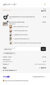 Blessed Is She coupon verification screenshot