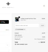 PLANTMAMA coupon verification screenshot