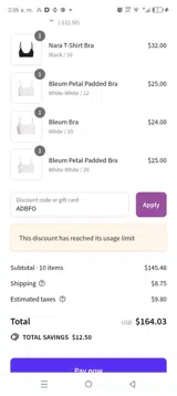ADBFO coupon verification screenshot