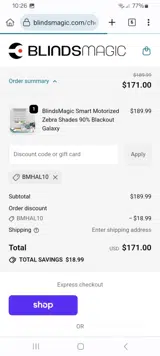 BMHAL10 coupon verification screenshot
