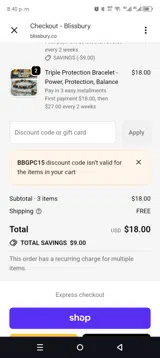 BBGPC15 coupon verification screenshot
