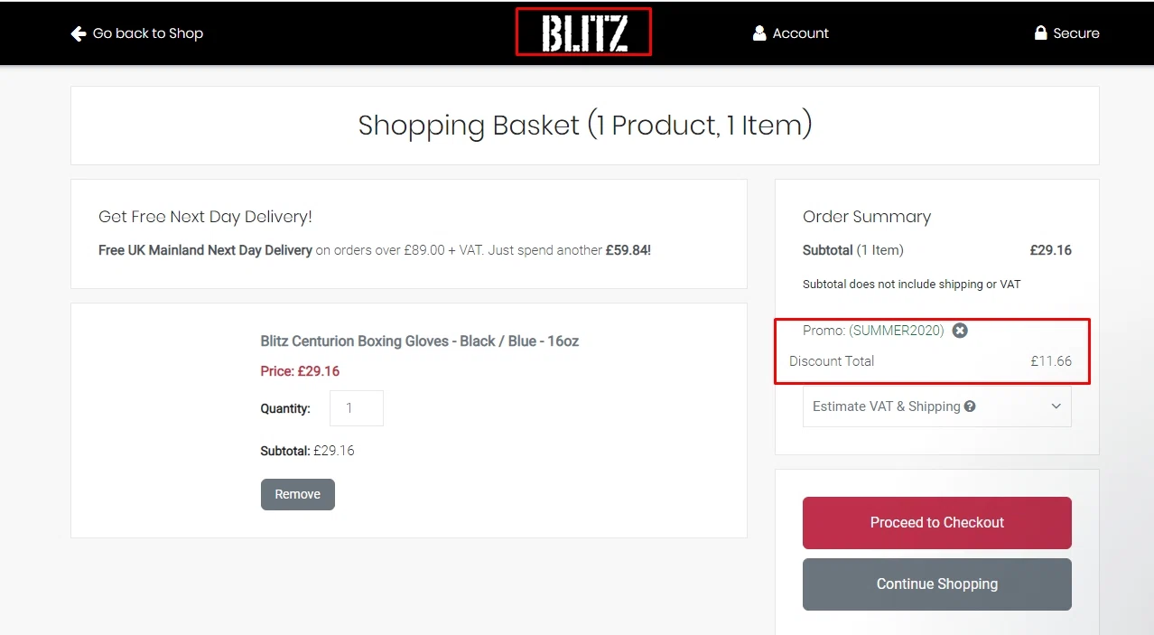 how to use Blitzs coupons