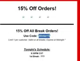 Winter15 coupon verification screenshot