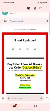 October29Sale coupon verification screenshot