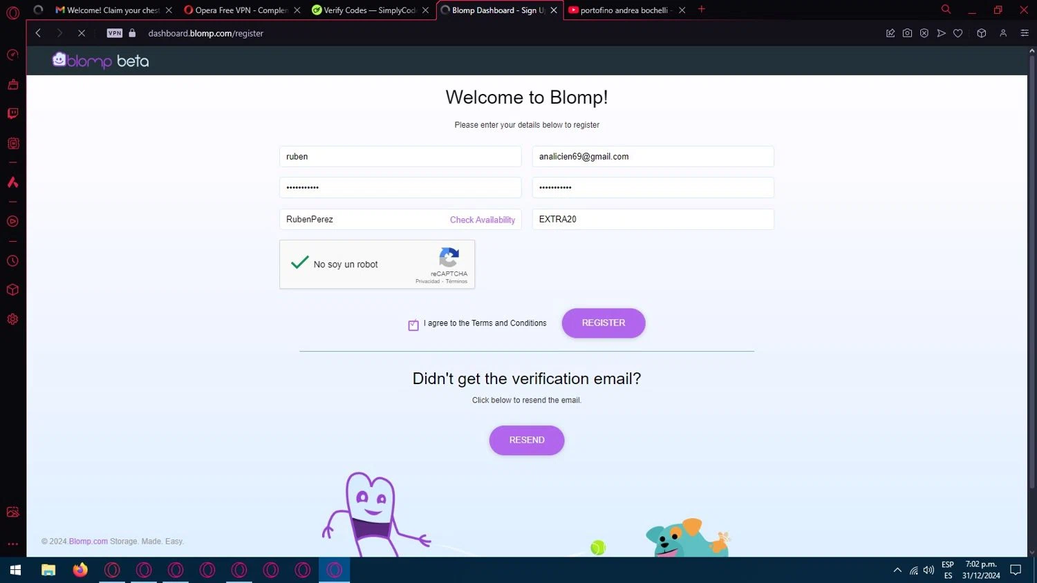 Blomp checkout page showing Blomp promo code box | Screenshot taken by SimplyCodes community member on Dec 31, 2024