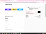 Blomus US coupon verification screenshot