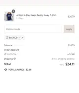 Bloncs41 coupon verification screenshot