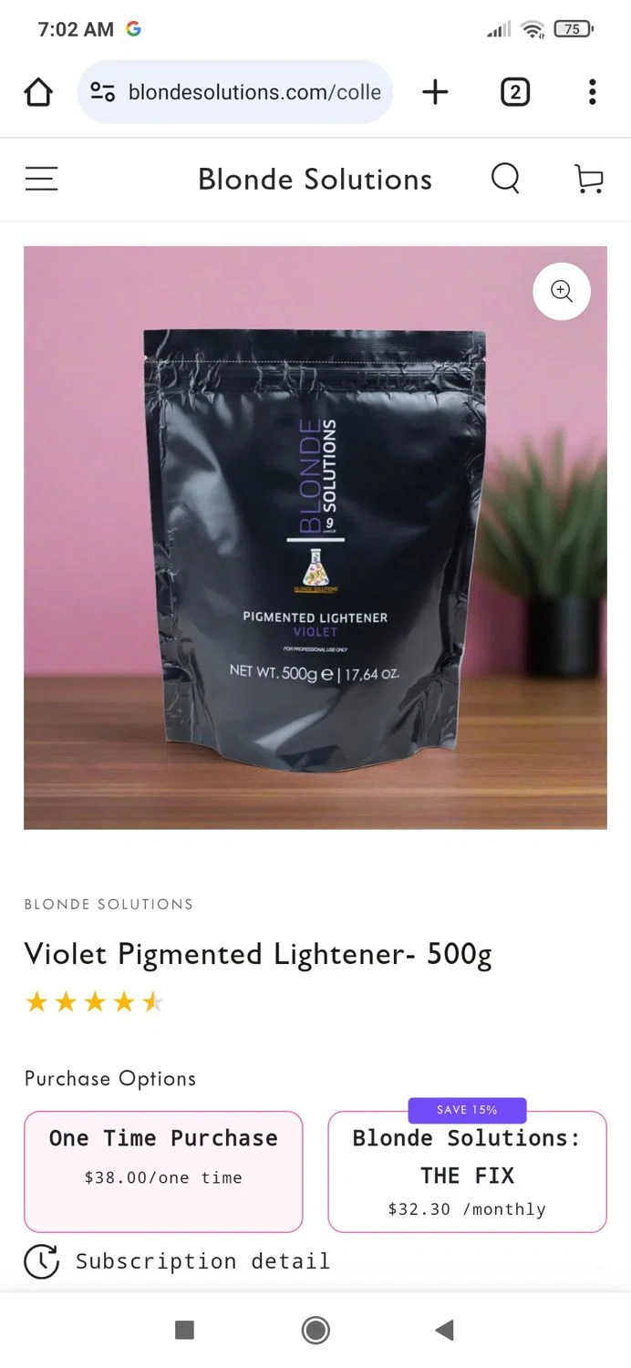 Blonde Solutions discount code screenshot showing code BIGWINTER applied at Blonde Solutions checkout page. Uploaded by SimplyCodes community member codetester on Mar 8, 2025