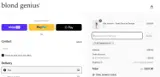 Blond Genius coupon verification screenshot