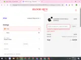 Blood Run Fishing coupon verification screenshot