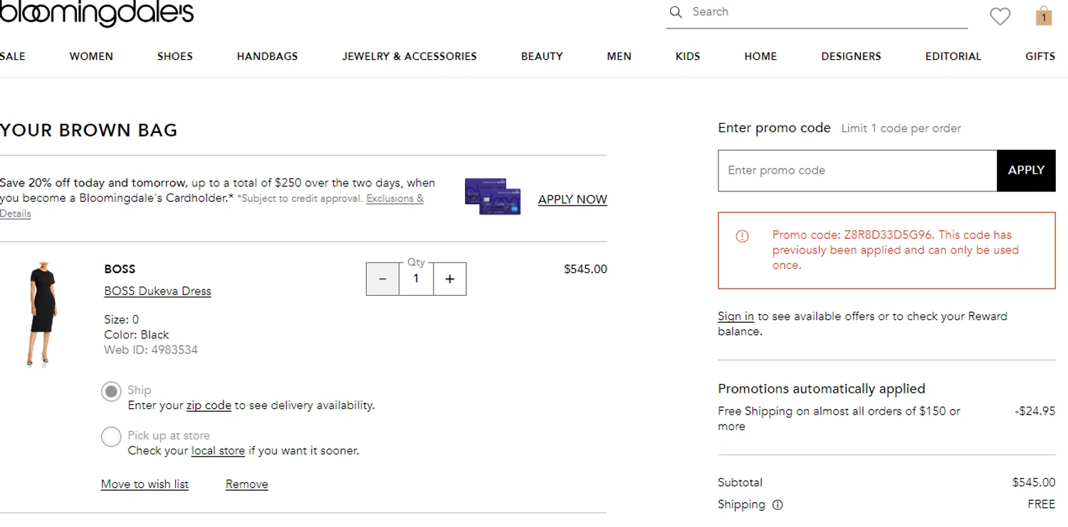 Bloomingdale's Promo Codes 20 Off March 2024