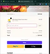 WELCOME_5 coupon verification screenshot