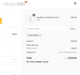 BloomMD coupon verification screenshot