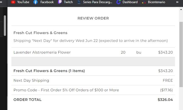 BloomsByTheBox checkout page showing BloomsByTheBox promo code box | Screenshot taken by SimplyCodes community member on May 31, 2022