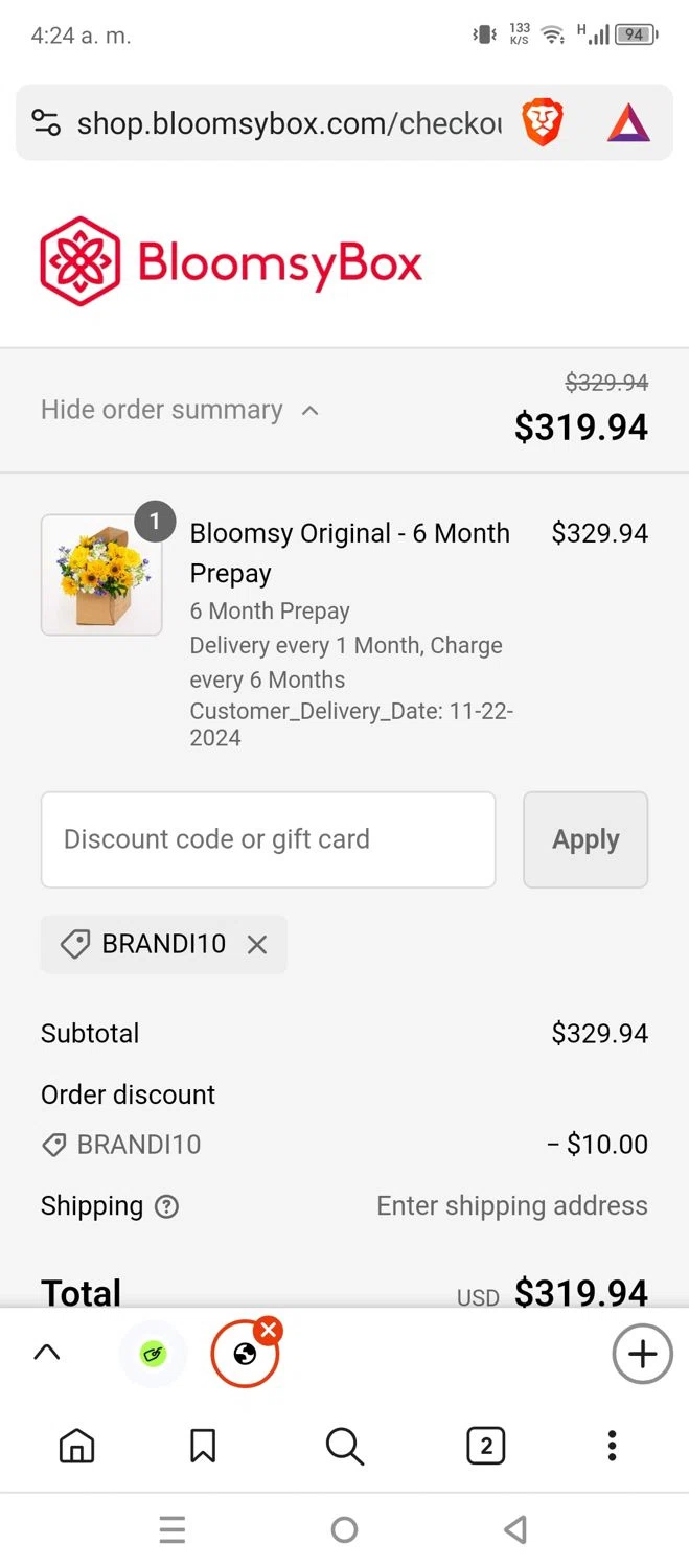 how to use BloomsyBox coupons