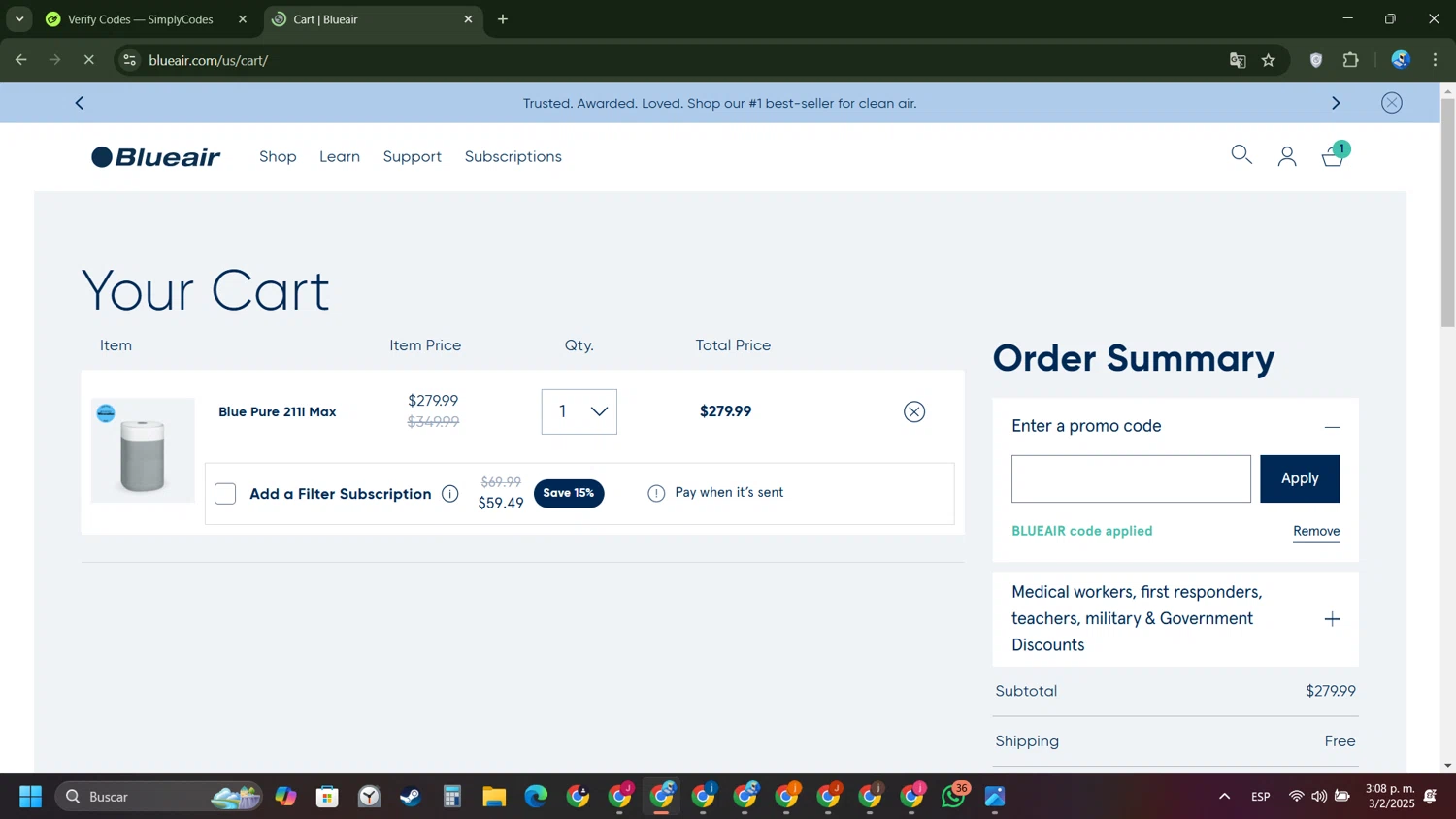 Blueair Promo Codes 6 Verified 10 Off Sitewide Feb 2025