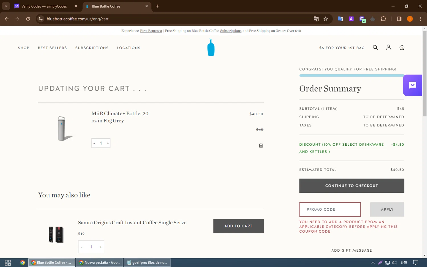 Blue Bottle Coffee Coupons 10 Off September 2024