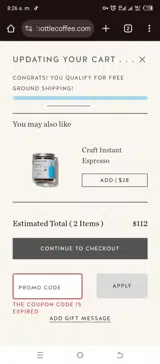 MOON11 coupon verification screenshot