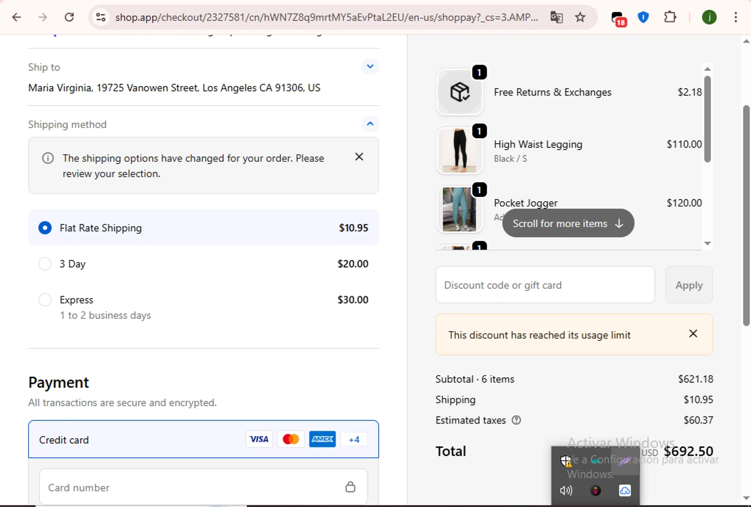 Blue Canoe discount code screenshot showing code QWM8XWMF applied at Blue Canoe checkout page. Uploaded by SimplyCodes community member SavingsCollector2592 on Jan 13, 2026