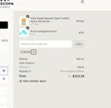 BLUE10 coupon verification screenshot