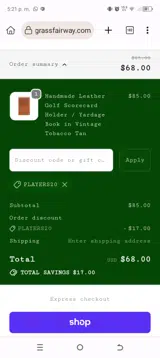 players20 coupon verification screenshot