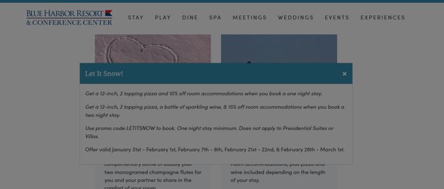 Blue Harbor Resort checkout page showing Blue Harbor Resort promo code box | Screenshot taken by SimplyCodes community member on Jan 24, 2025