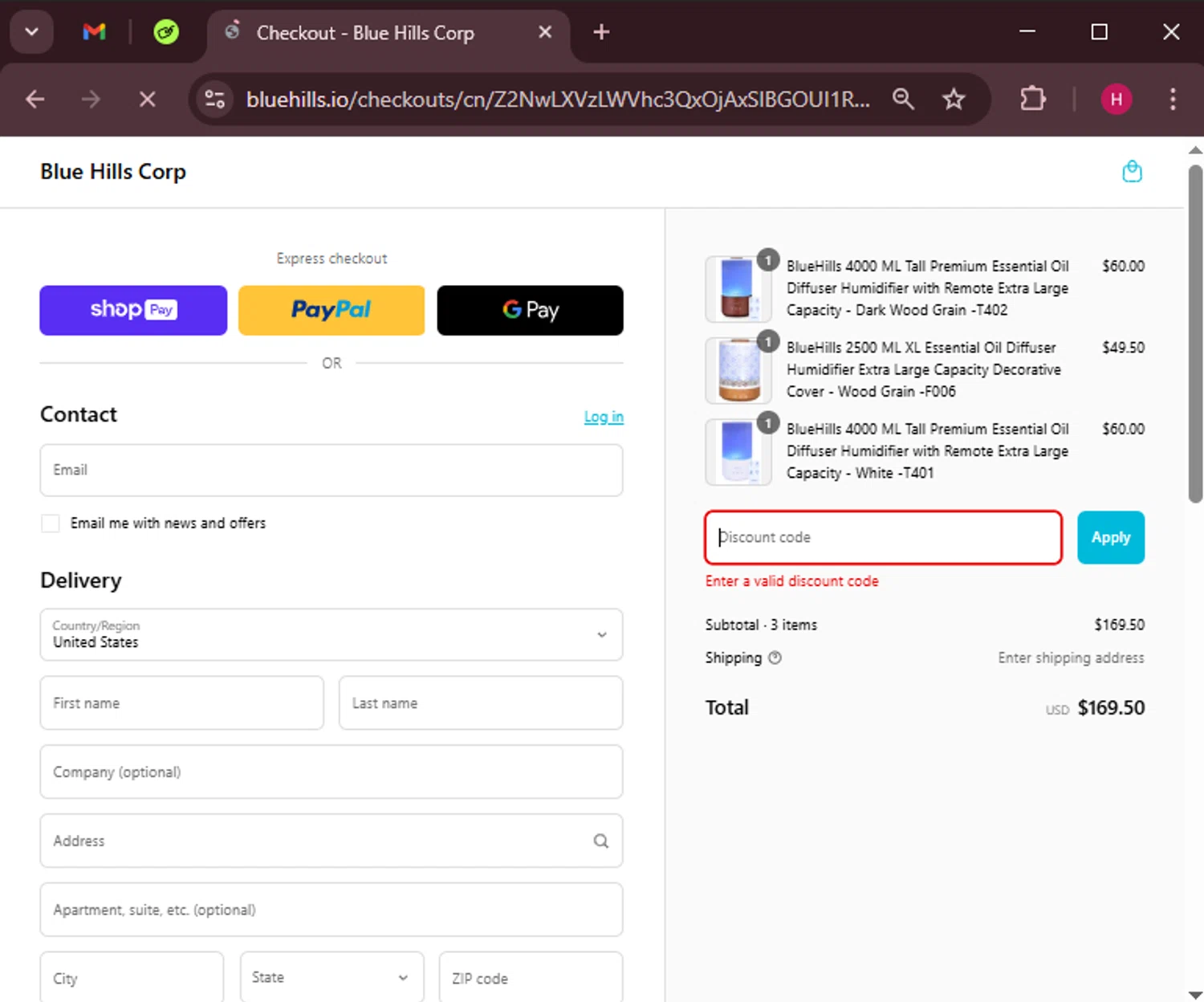 Blue Hills promo code screenshot showing code love20 applied at Blue Hills checkout page. Uploaded by SimplyCodes community member RewardWarden8289 on Mar 16, 2025