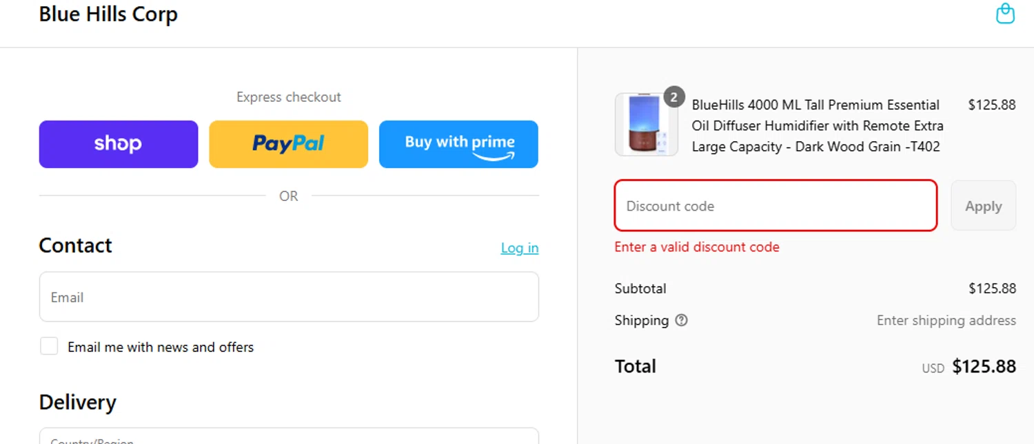 Blue Hills promo code screenshot showing code LABOR20 applied at Blue Hills checkout page. Uploaded by SimplyCodes community member diacelysduartesuarez on Sep 2, 2025