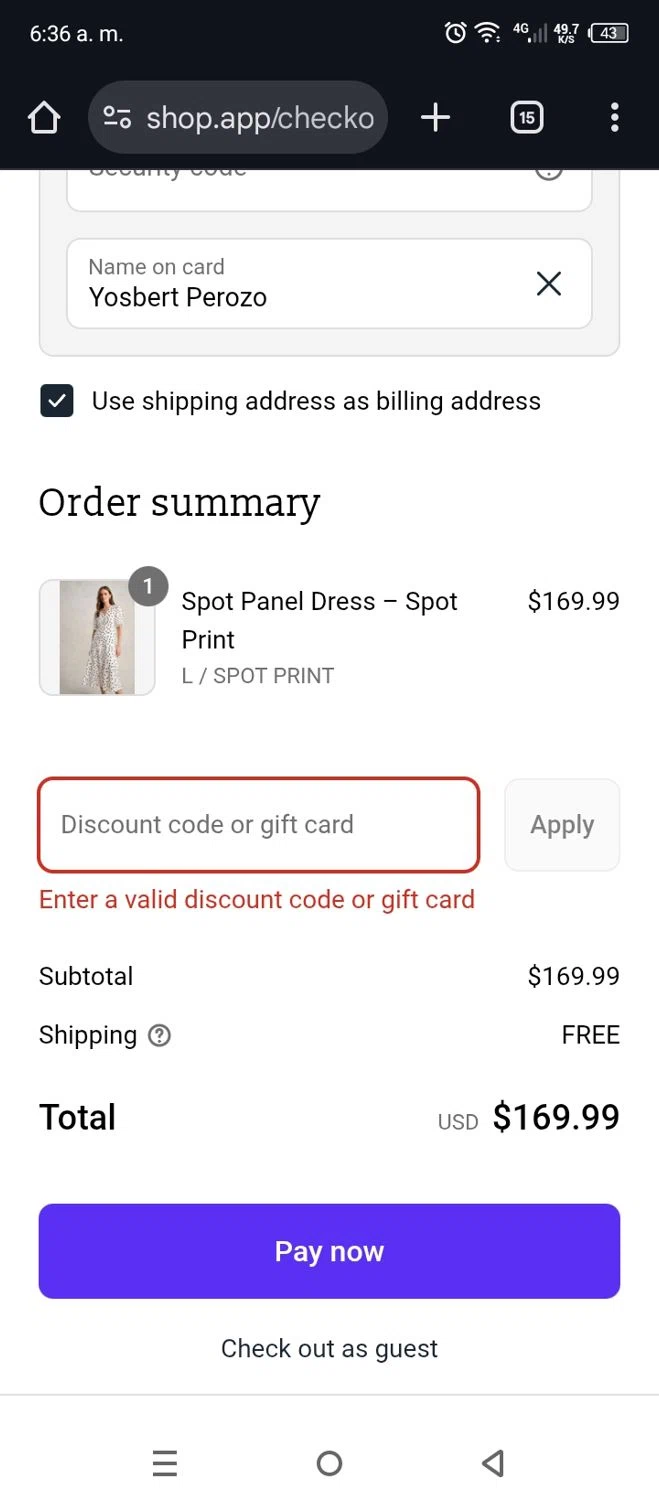 Blue Illusion discount code screenshot showing code 3ndbc applied at Blue Illusion checkout page. Uploaded by SimplyCodes community member VictoriousFalcon1812 on Aug 2, 2025