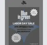 Blue in Green Soho coupon verification screenshot