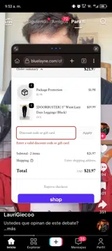 Blue Layne Boutique coupon verification screenshot