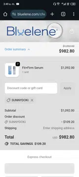 SUNNYDOKI coupon verification screenshot