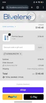 ALINAALINA27M coupon verification screenshot