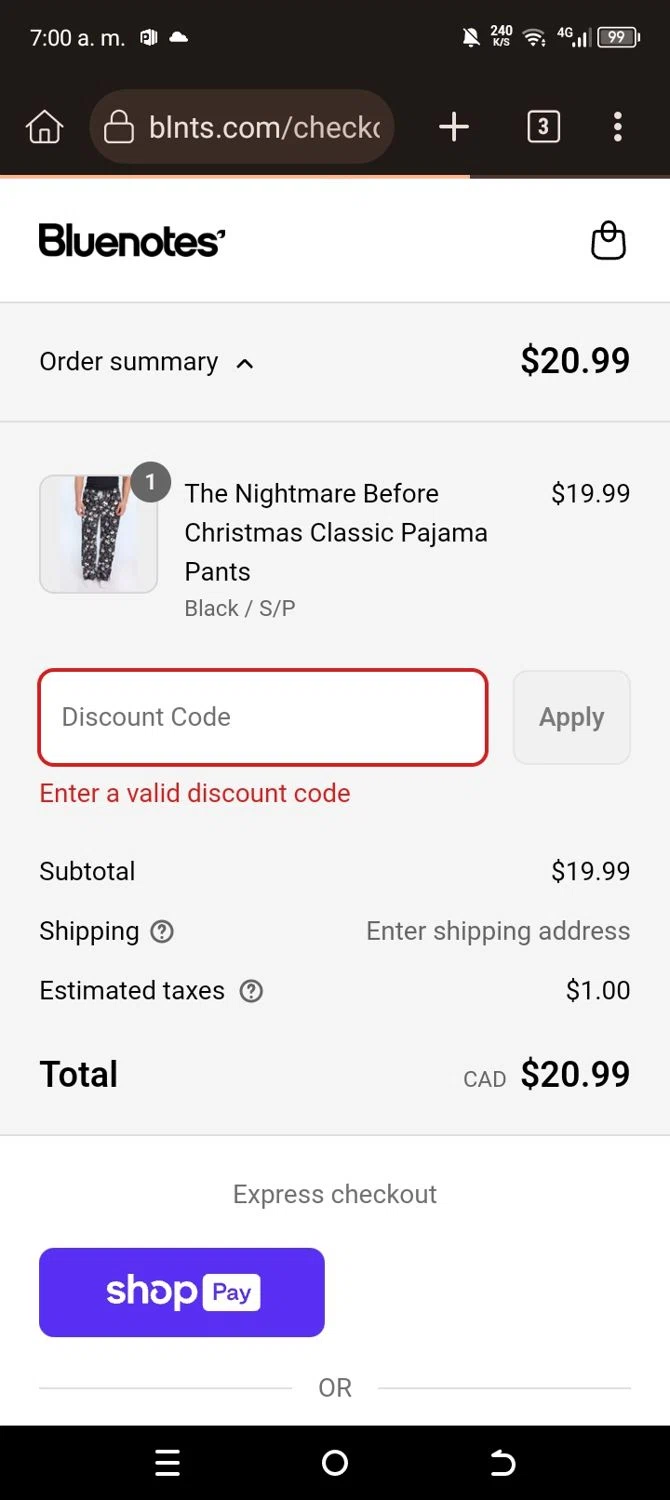 Bluenotes promo code screenshot showing code EXTRA10 applied at Bluenotes checkout page. Uploaded by SimplyCodes community member WiseScout4178 on Aug 25, 2025