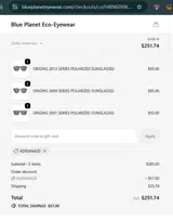 ADRIANA20 coupon verification screenshot