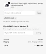 Wilmington Blue Rocks coupon verification screenshot