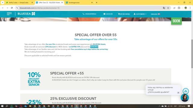 Blue Sea Hotels checkout page showing Blue Sea Hotels discount code box | Screenshot taken by SimplyCodes community member on Aug 20, 2025