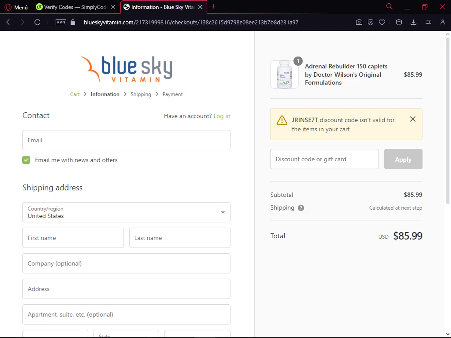 Blue Sky Vitamin Promo Codes 40 Off May 2024