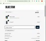 TEAMBLUESTAR coupon verification screenshot