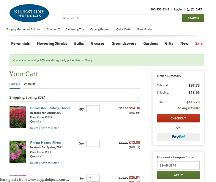 Bluestone Perennials Coupons & Cyber Monday 2024 Deals 4 Off