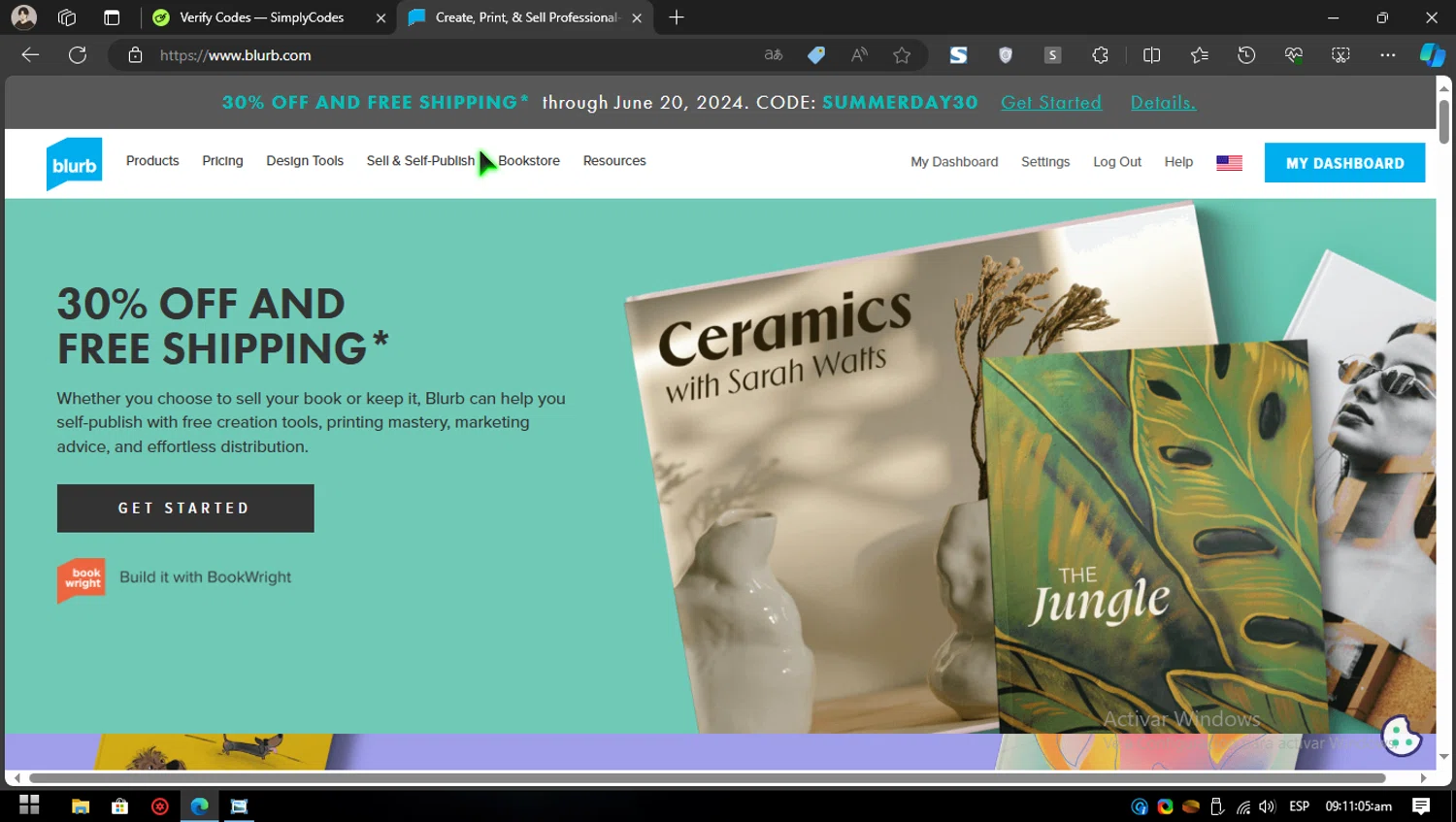 where to use Blurb promo code box