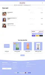 Blushie coupon verification screenshot