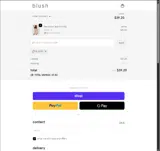 Blush Lingerie coupon verification screenshot