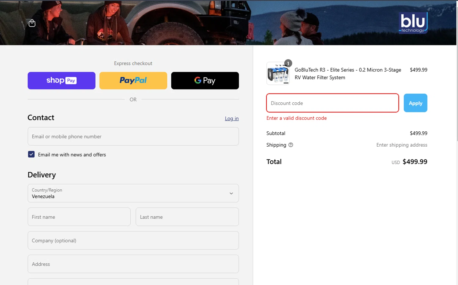 Blu Technology discount code screenshot showing code R2HXGEJKKKDR6GEYX applied at Blu Technology checkout page. Uploaded by SimplyCodes community member TokenNavigator6891 on Mar 19, 2025