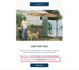 SUBSCRIBE15 coupon verification screenshot
