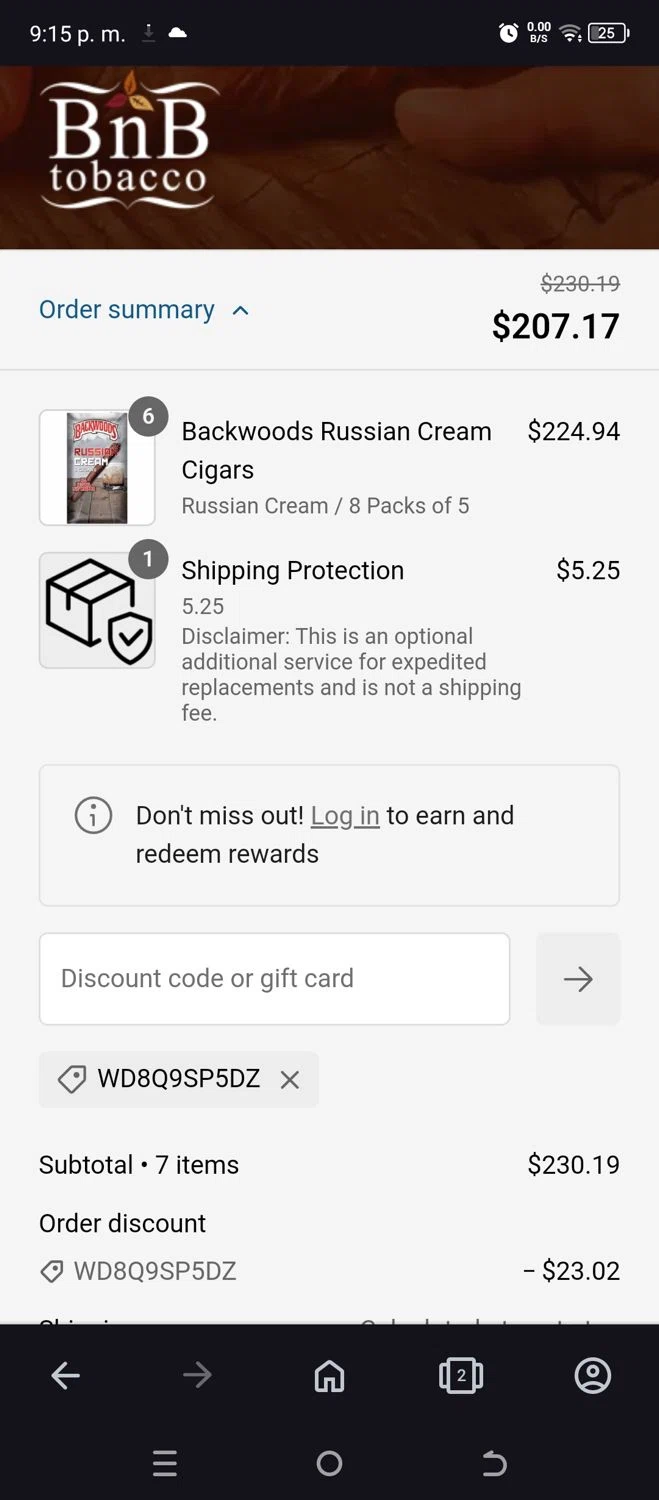 BnB Tobacco Promo Codes - 10% Off Coupons Jan 2026