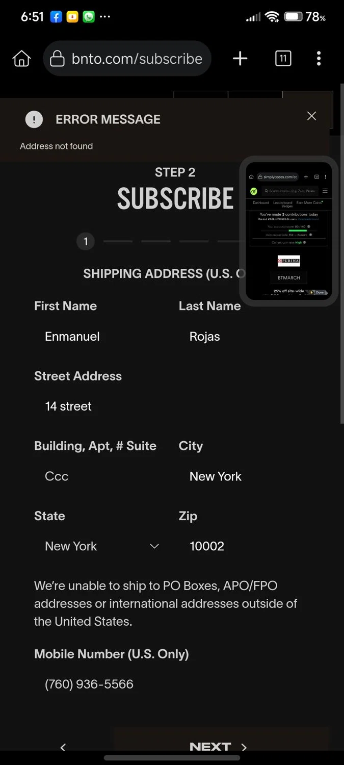 BNTO promo code screenshot showing code BNTONU30OFF applied at BNTO checkout page. Uploaded by SimplyCodes community member cuenta03 on Jul 28, 2025