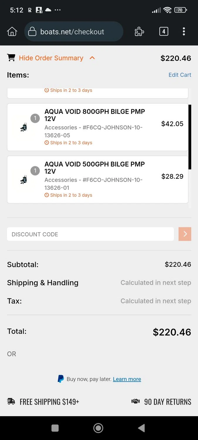 Boats.net promo code screenshot showing code LONGWEEKEND applied at Boats.net checkout page. Uploaded by SimplyCodes community member ExtraordinaryMaestro4194 on May 29, 2025