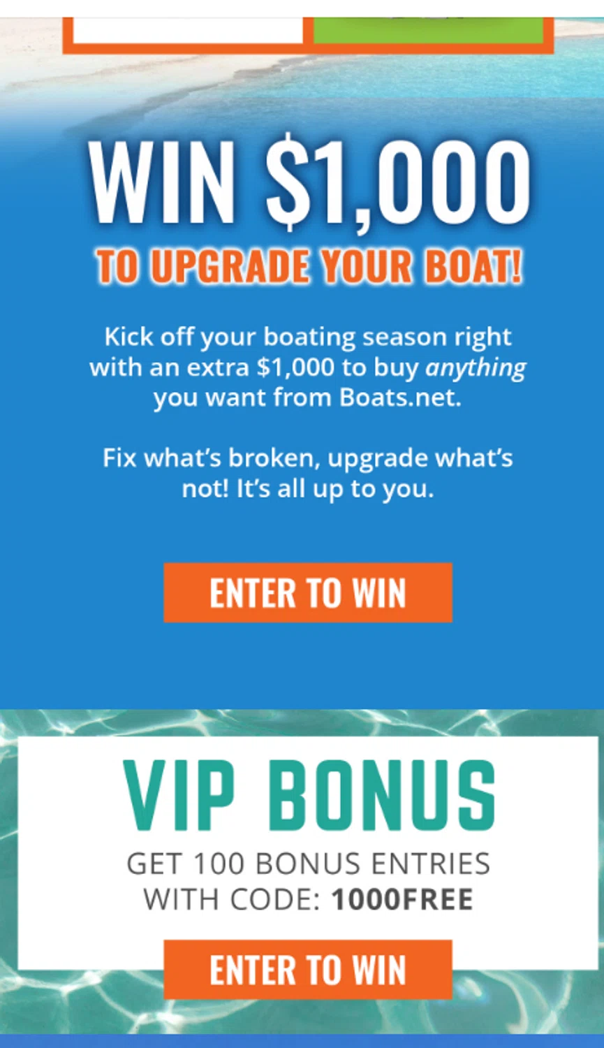 Boats.net promo code screenshot showing code 100FREE applied at Boats.net checkout page. Uploaded by SimplyCodes community member valeriaantonieta on Apr 30, 2025