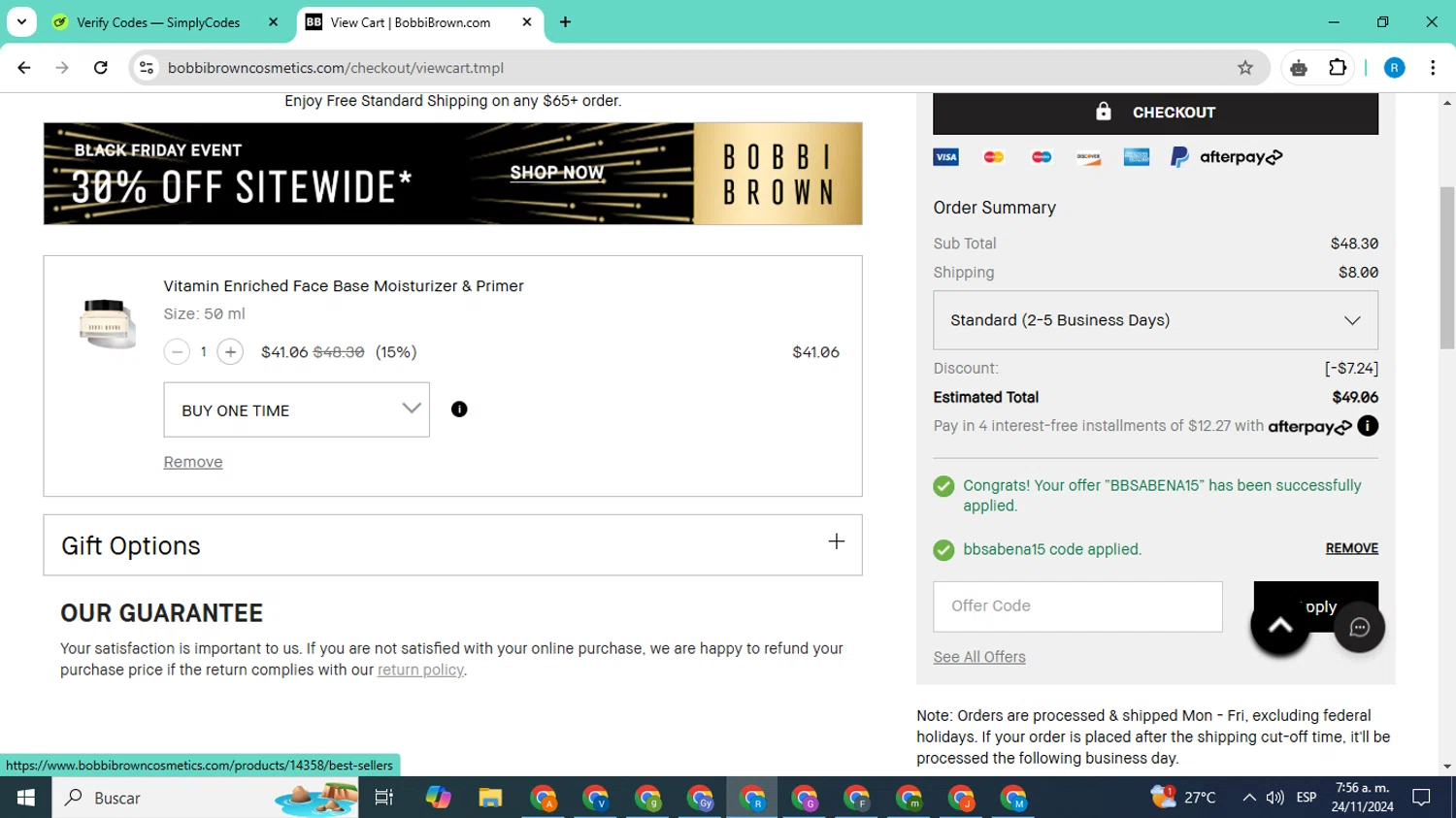 how to use Bobbi Brown coupons